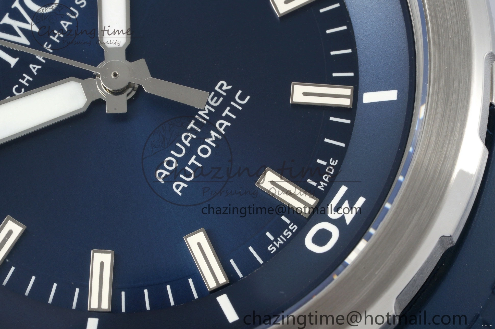 MIROTIME 0518 WellDesigned Aquatimer Automatic SS RSF 1:1 Best Edition Blue Dial on Blue Rubber Strap A 7057